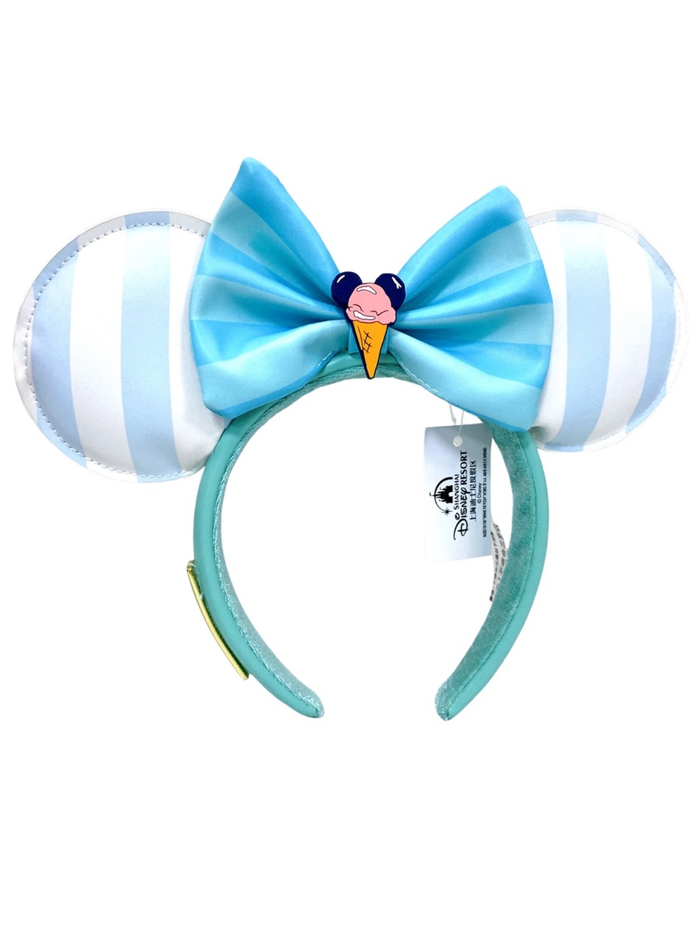 NWT DISNEY LOUNGEFLY Beach Club Resort Ice Cream Mickey Minnie Ears Headband